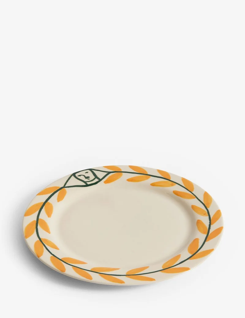 Plato La Pittura Golden Leaf Ø24