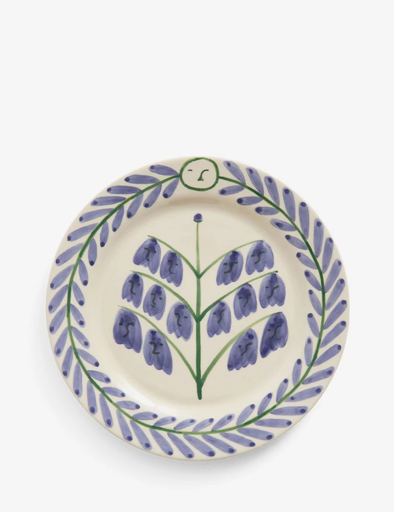 Plato La Pittura Bluebells Ø24