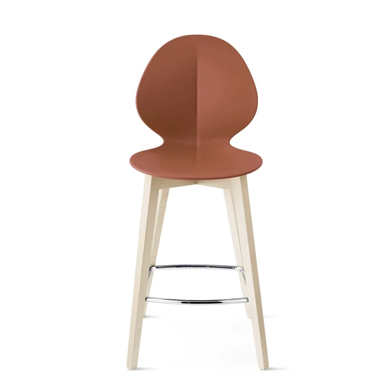 Tabouret Calligaris - Basil (Pieds en bois) CS1495