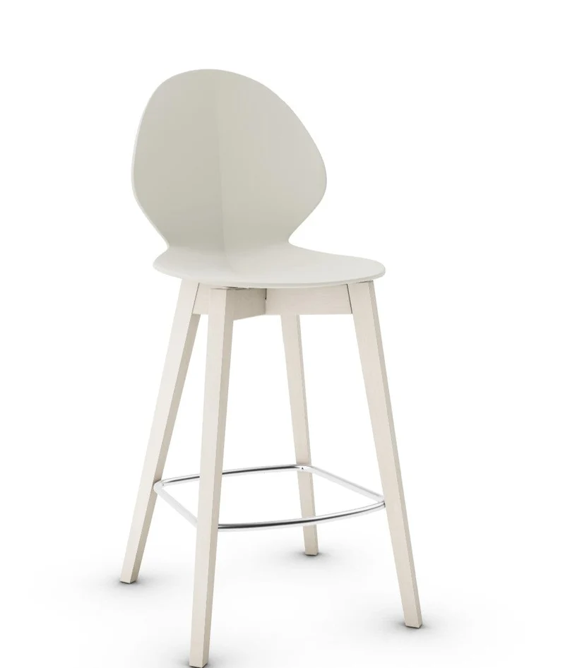 Tabouret Calligaris - Basil (Pieds en bois) CS1495