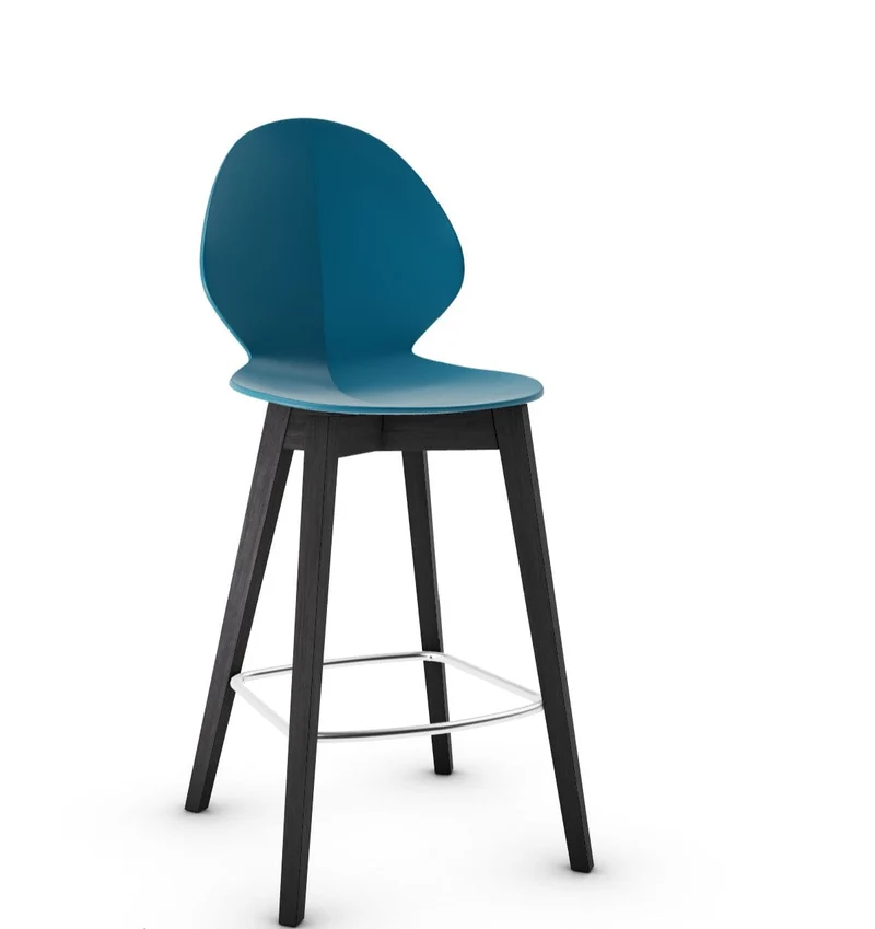 Tabouret Calligaris - Basil (Pieds en bois) CS1495
