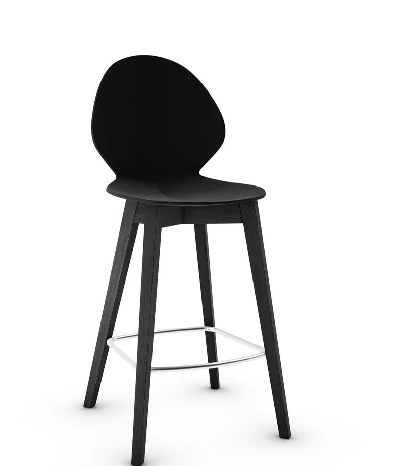 Tabouret Calligaris - Basil (Pieds en bois) CS1495