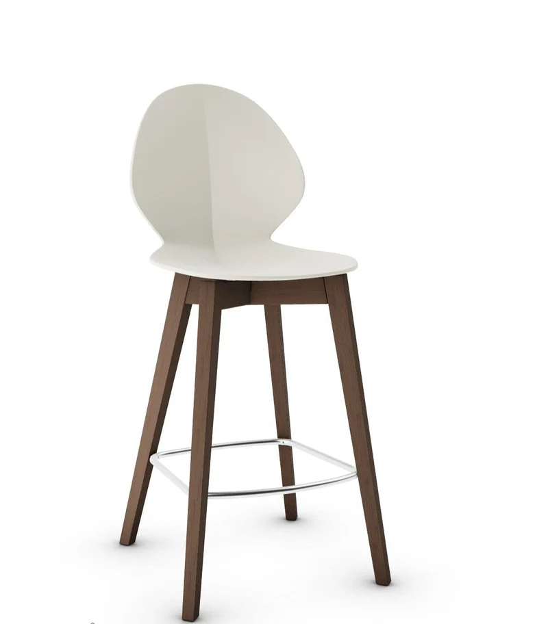 Tabouret Calligaris - Basil (Pieds en bois) CS1495