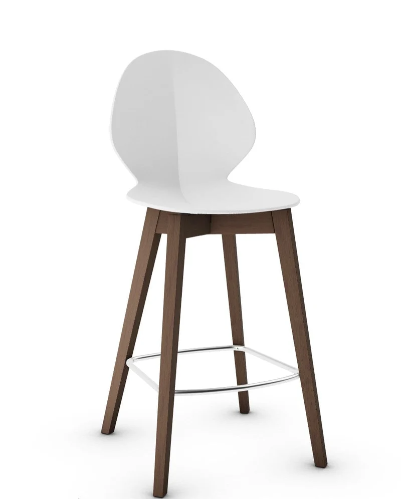 Tabouret Calligaris - Basil (Pieds en bois) CS1495