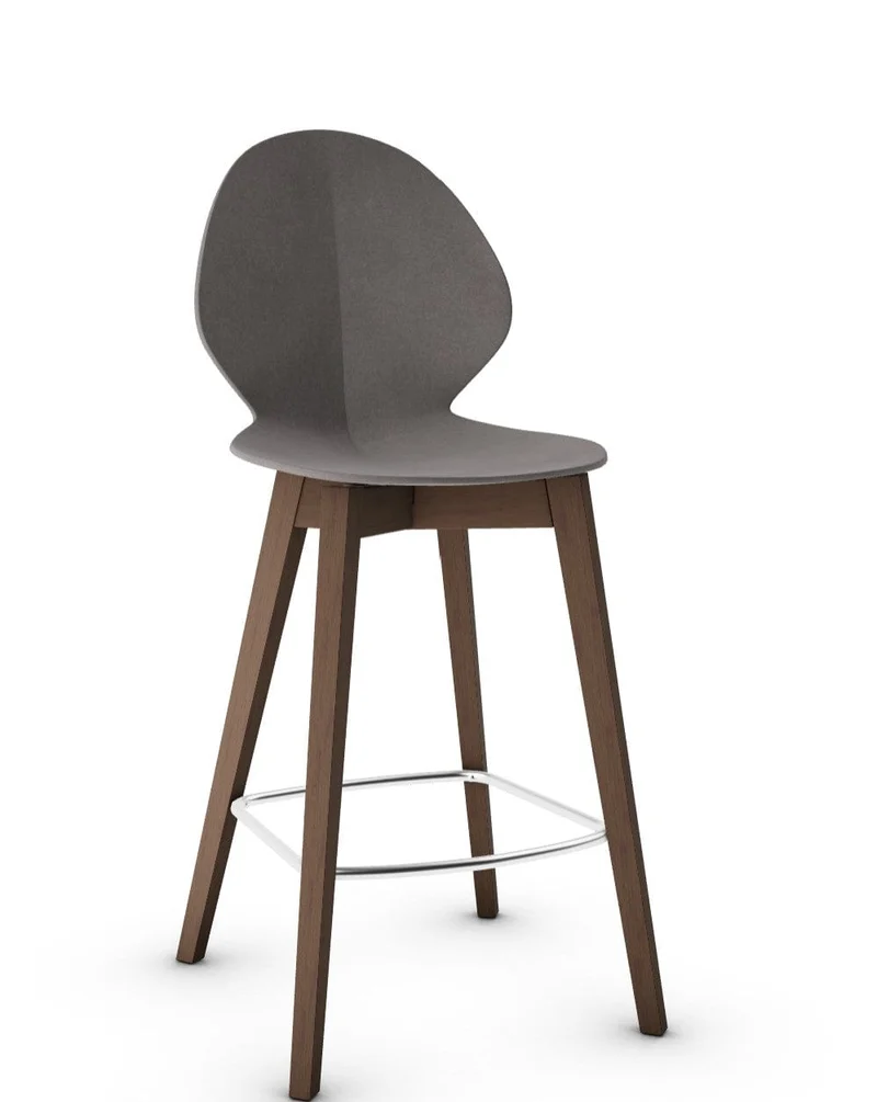 Tabouret Calligaris - Basil (Pieds en bois) CS1495