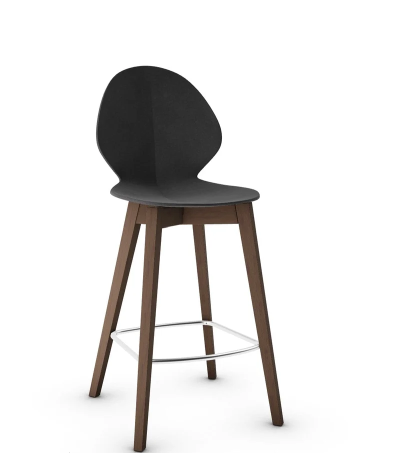 Tabouret Calligaris - Basil (Pieds en bois) CS1495
