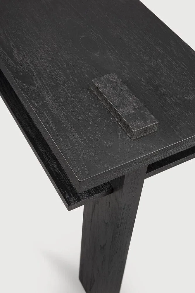 Ethnicraft Console Abstract – Teck noir