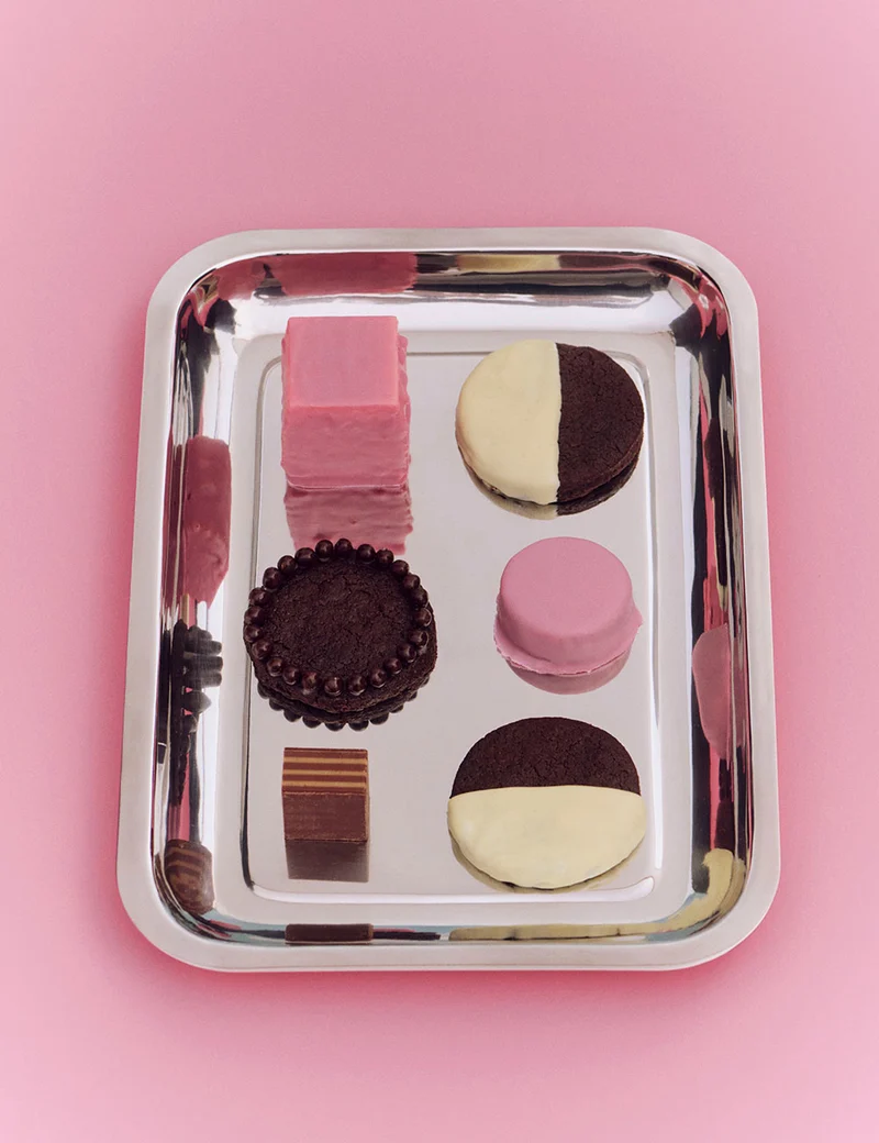 Bandeja rectangular acero Essential