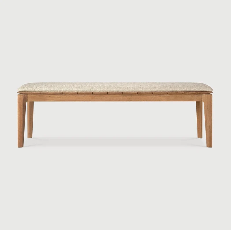 Banc d'extérieur Naturel Bok avec coussin