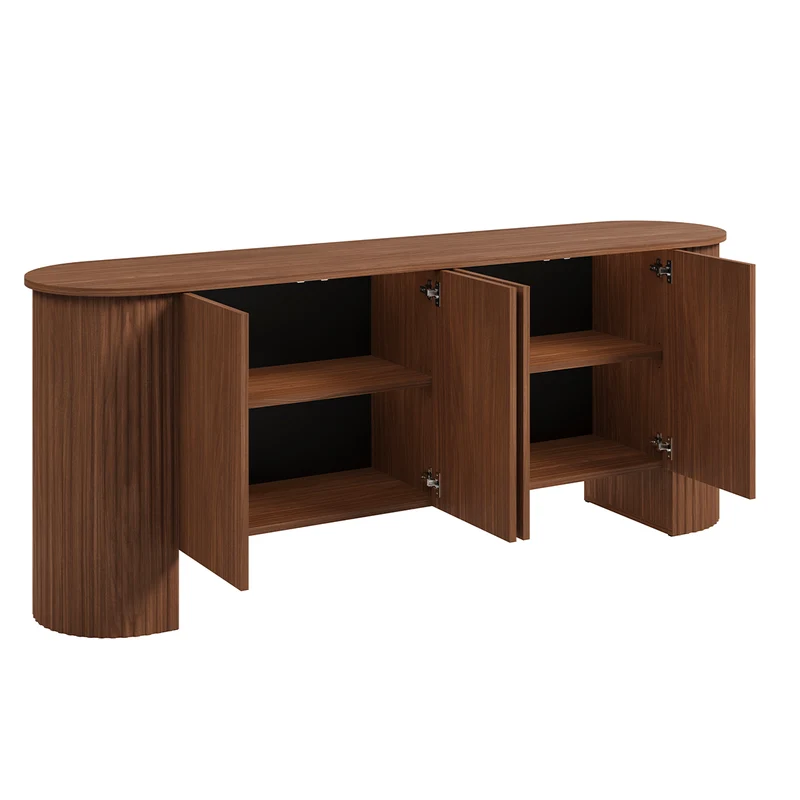 Buffet 4 portes Canopée Bois foncé