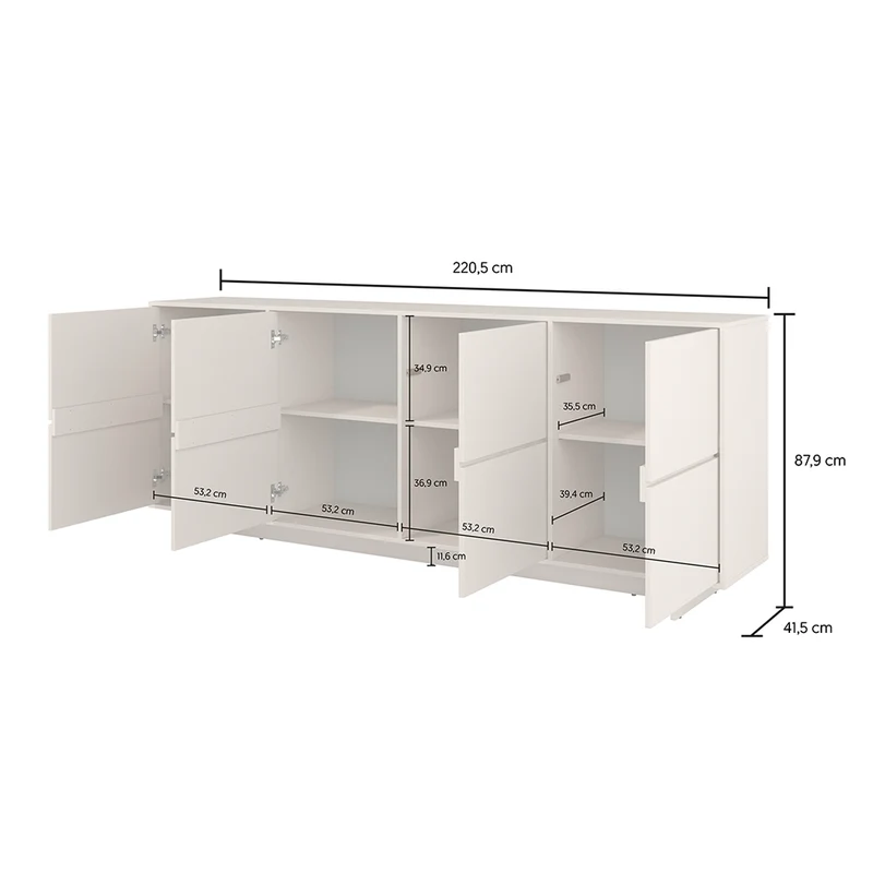 Buffet 4 portes Tadao Cachemire