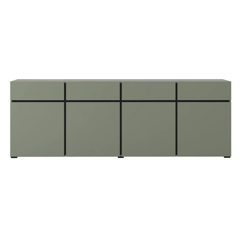 Buffet 4 portes 4 tiroirs Lilia Vert