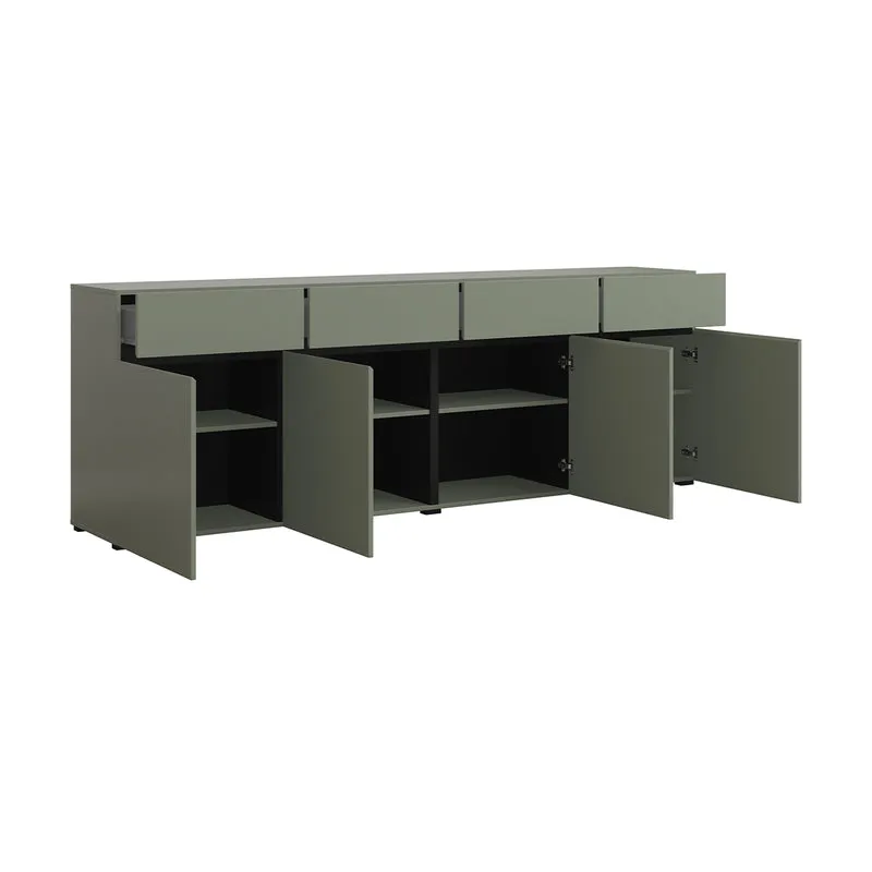Buffet 4 portes 4 tiroirs Lilia Vert