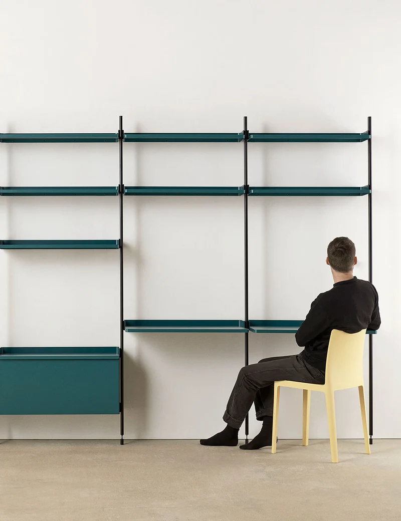 Estante escritorio con soporte de pared Pier System