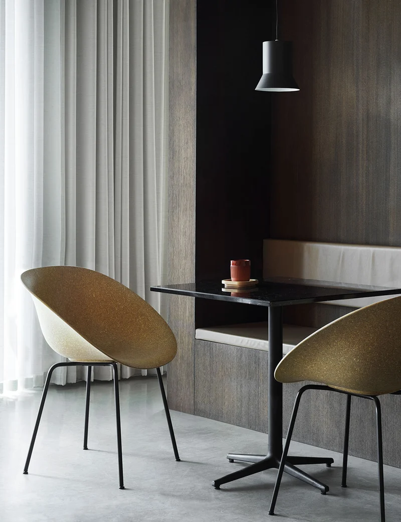 Silla brazos Mat metal