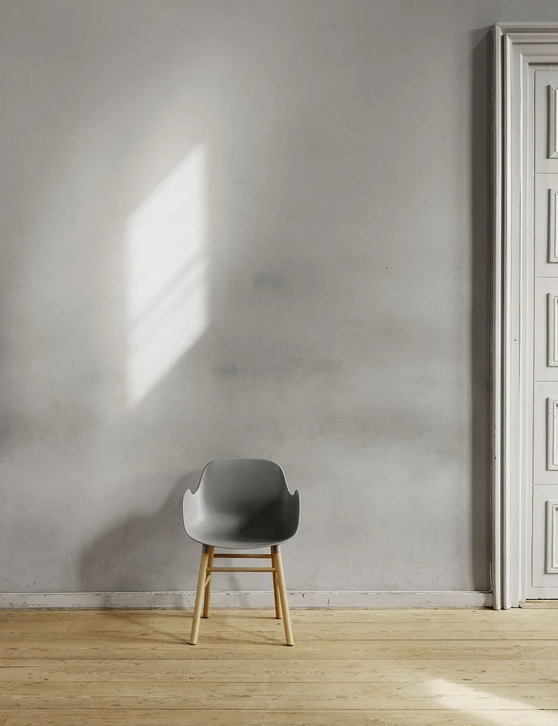 Silla brazos Form madera