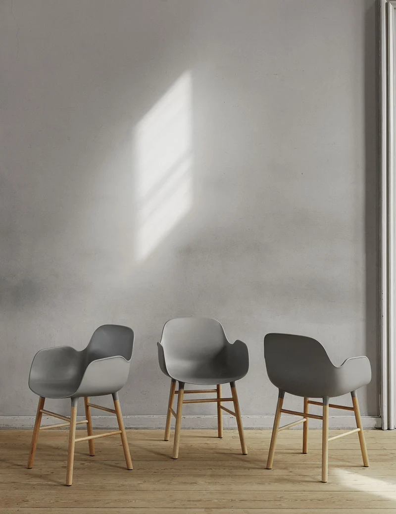 Silla brazos Form madera