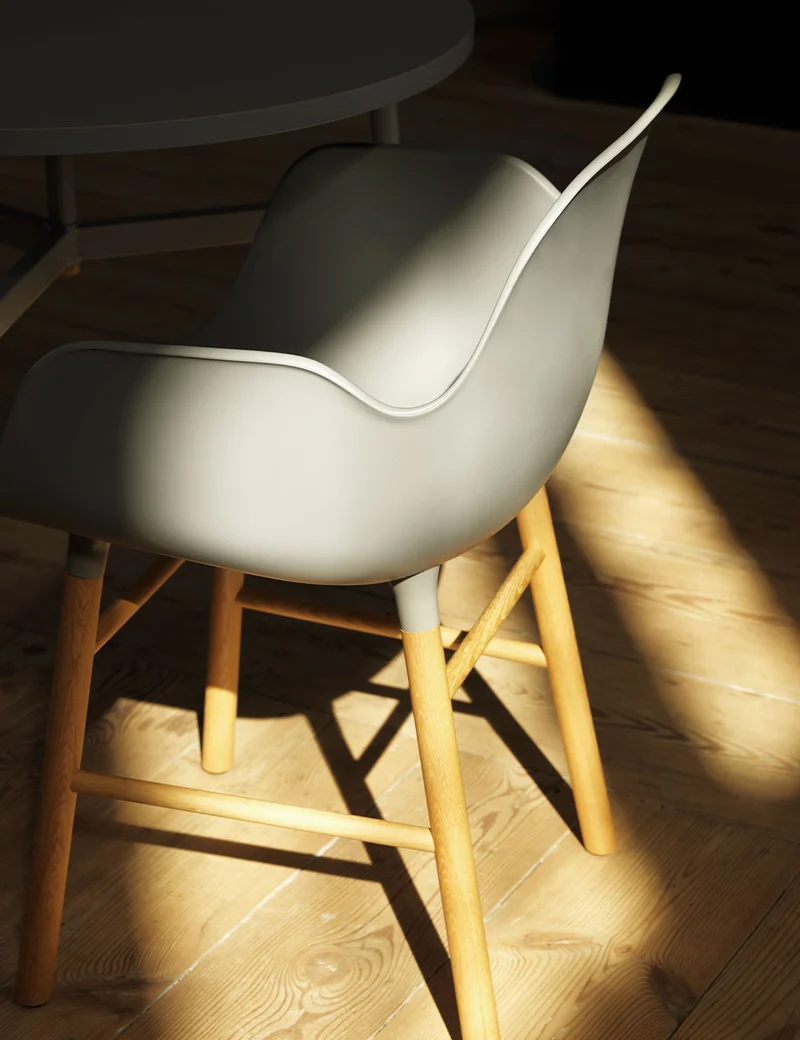 Silla brazos Form madera
