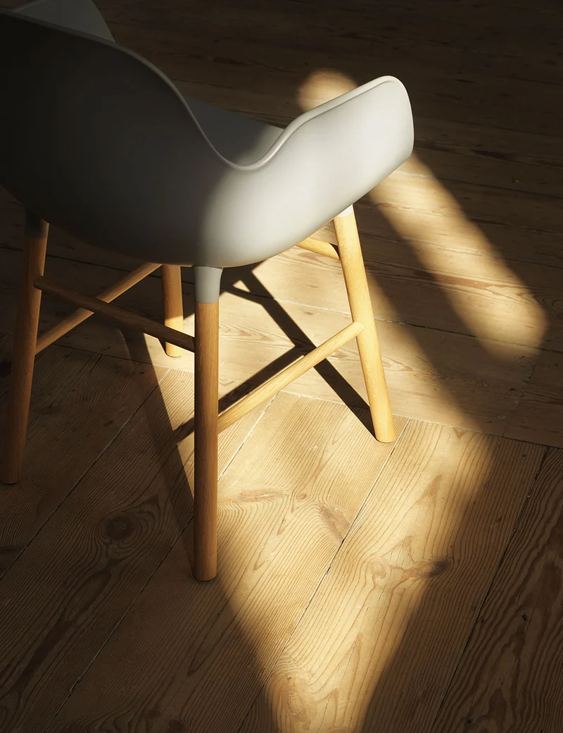 Silla brazos Form madera