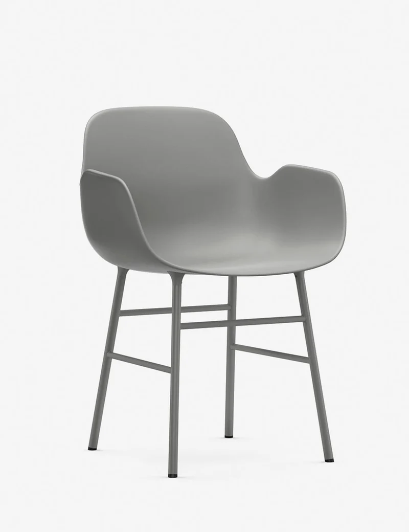 Silla brazos Form metal