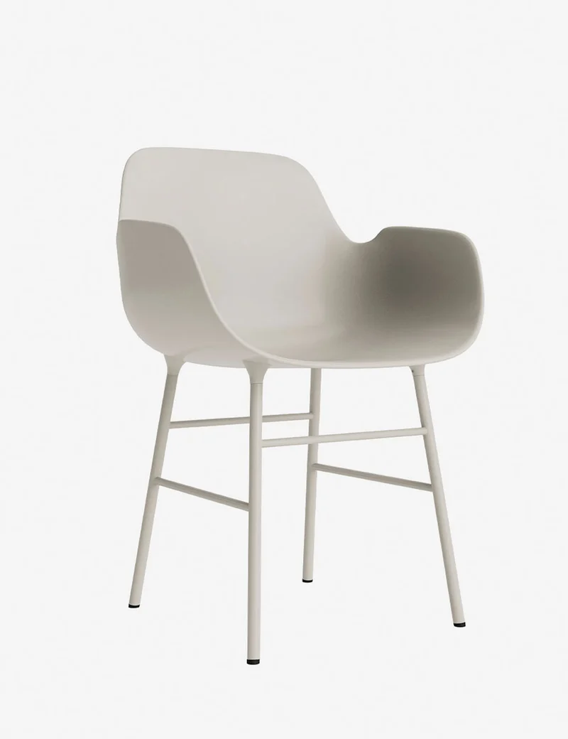 Silla brazos Form metal