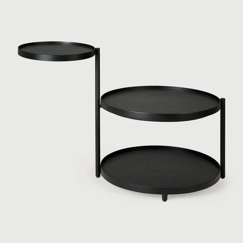 Ethnicraft Swivel Tray Side Table