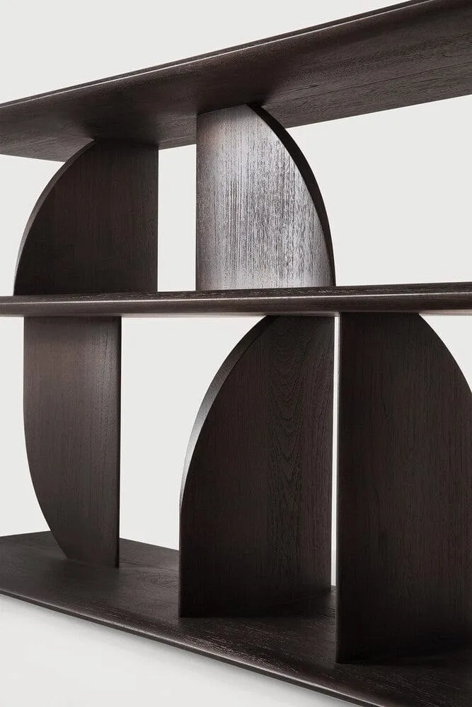 Console de canapé Geometric (Brun Teck Foncé)
