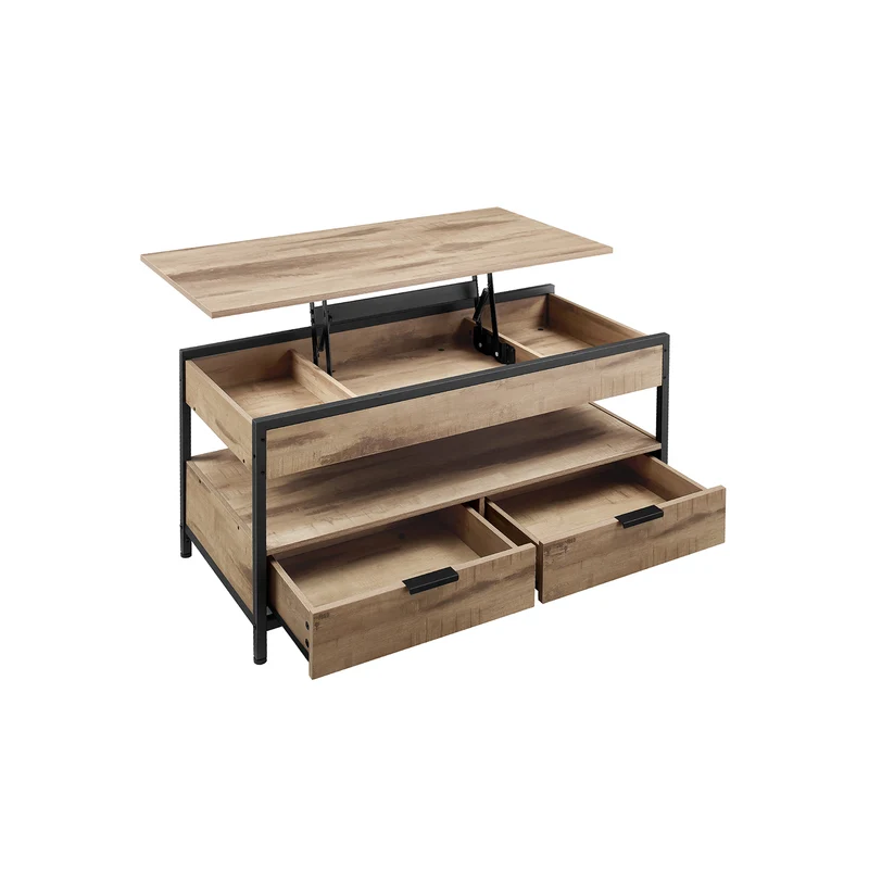 Table basse avec plateau relevable