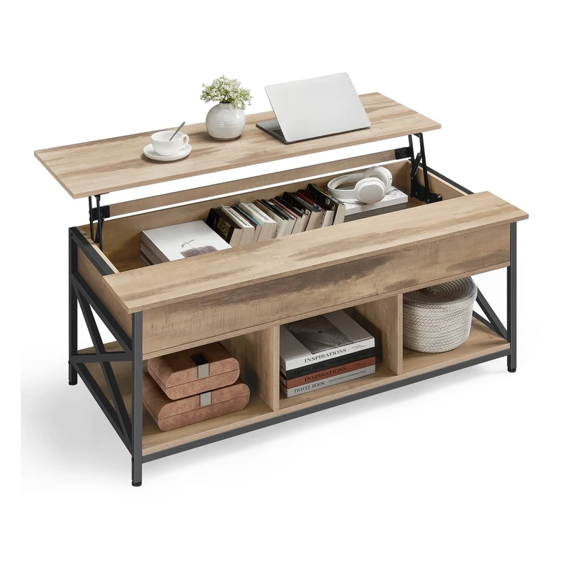 Table basse avec plateau relevable