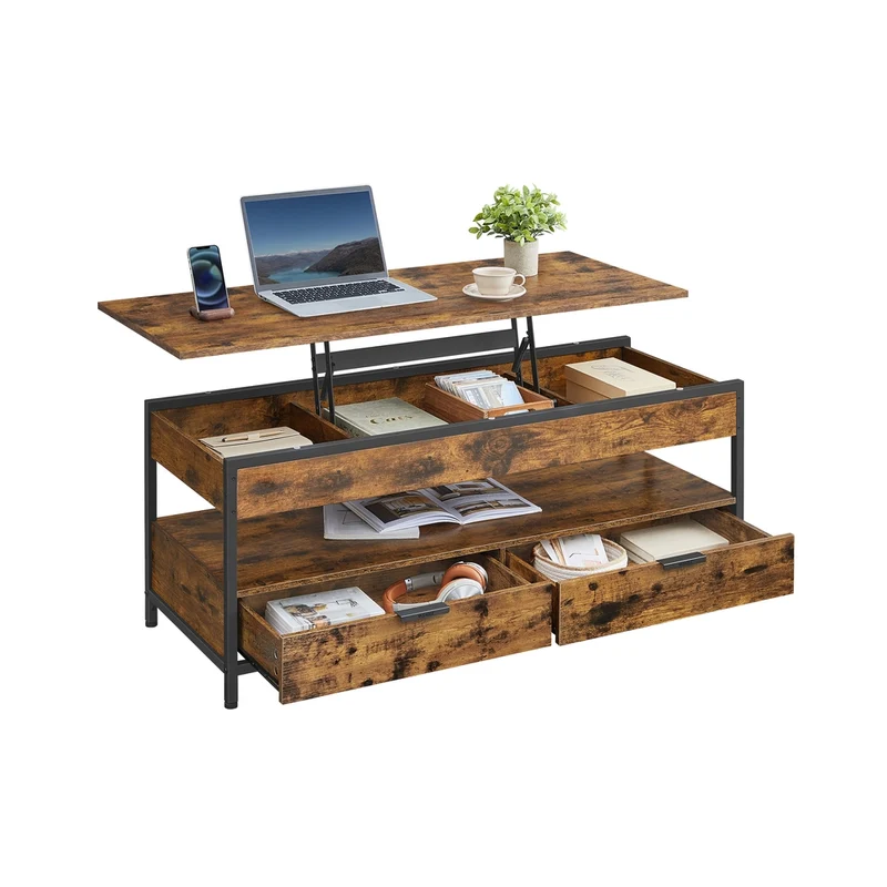 Table basse avec plateau relevable