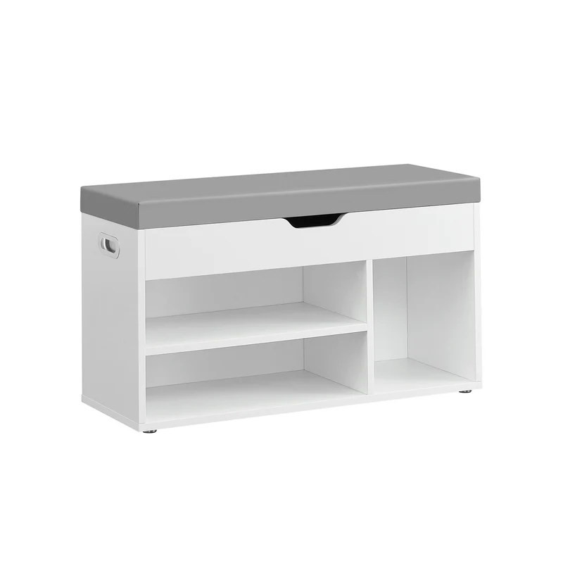Banc à chaussures marron rustique