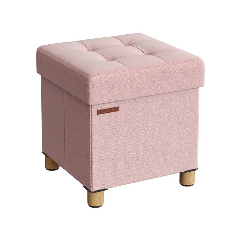 Pouf avec rangement pliable