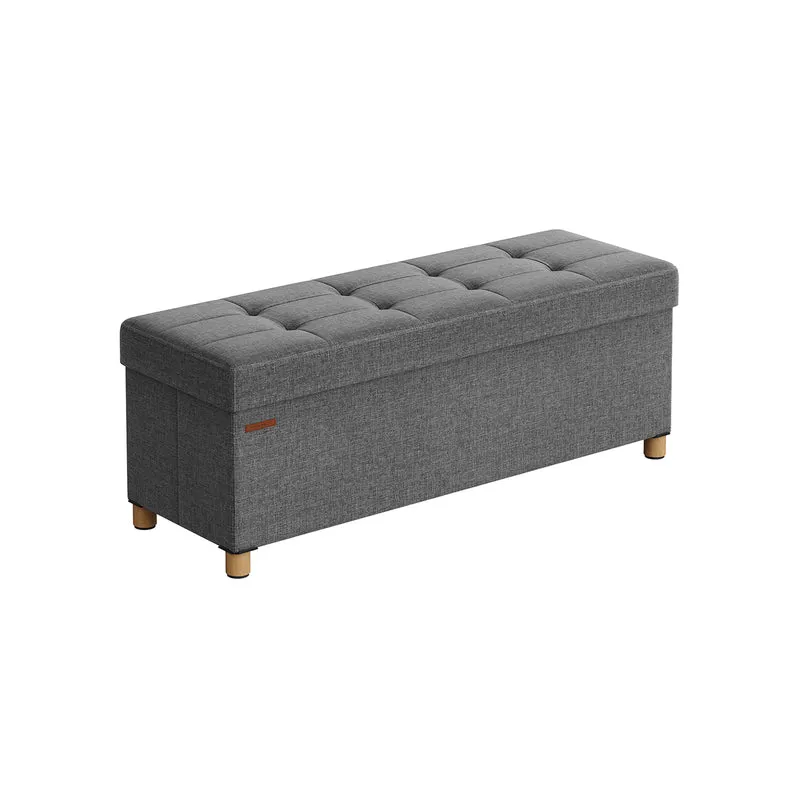Pouf avec rangement pliable