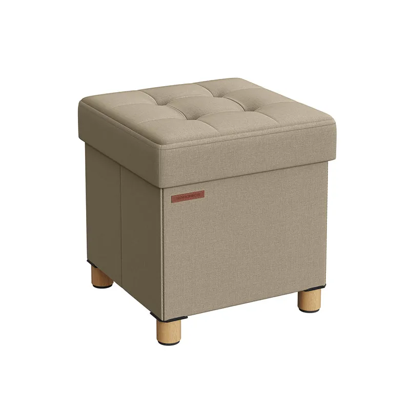 Pouf avec rangement pliable