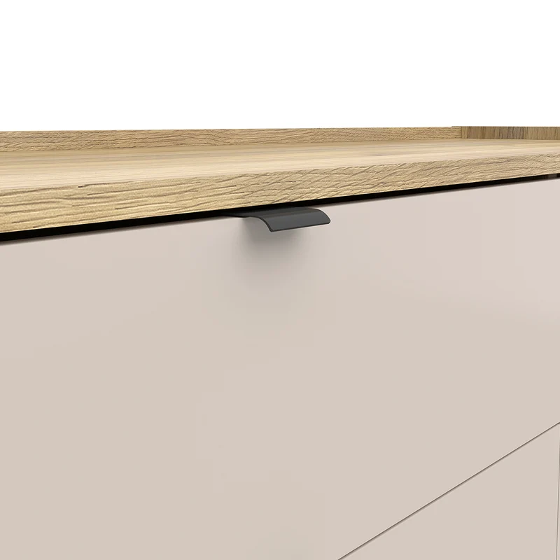 Commode 1 porte 3 tiroirs Donna Cachemire et Bois