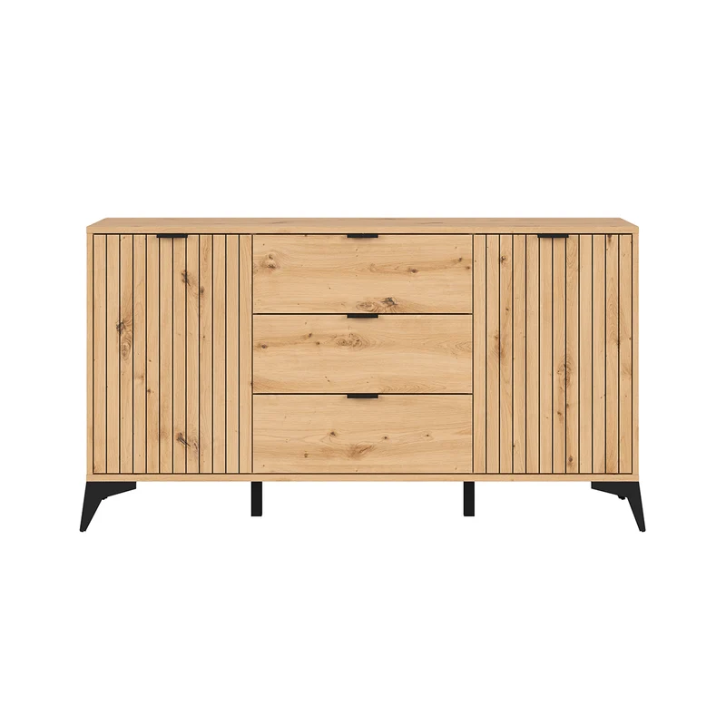Buffet 2 portes 3 tiroirs 150 cm Mao Bois