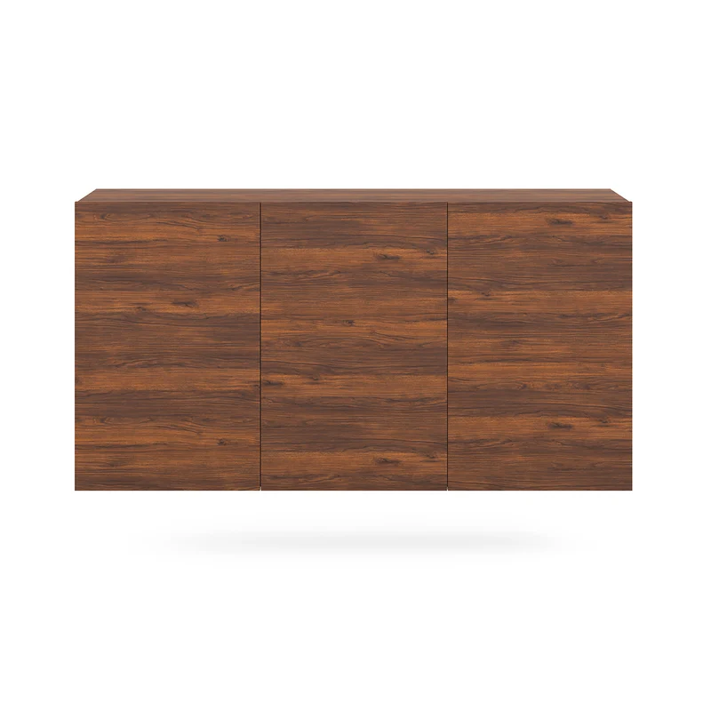 Buffet mural 3 portes Idao Bois foncé