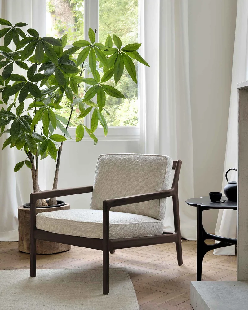 Ethnicraft Table d'appoint - PI acajou
