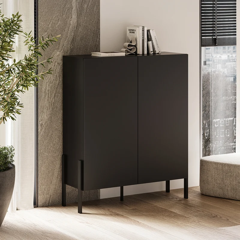 Buffet haut 2 portes Bérénice Noir