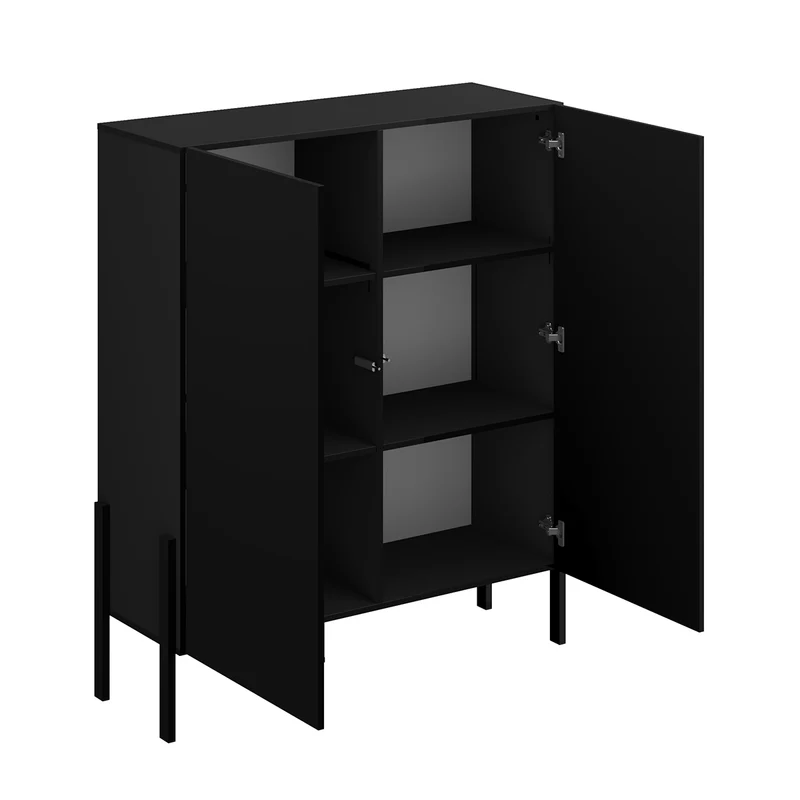 Buffet haut 2 portes Bérénice Noir