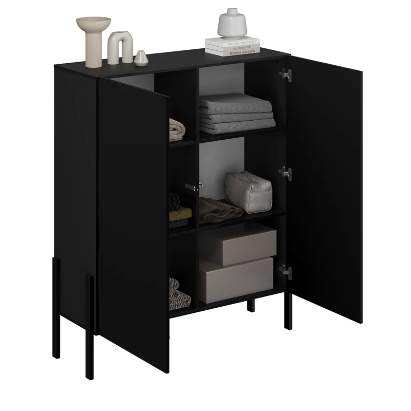 Buffet haut 2 portes Bérénice Noir