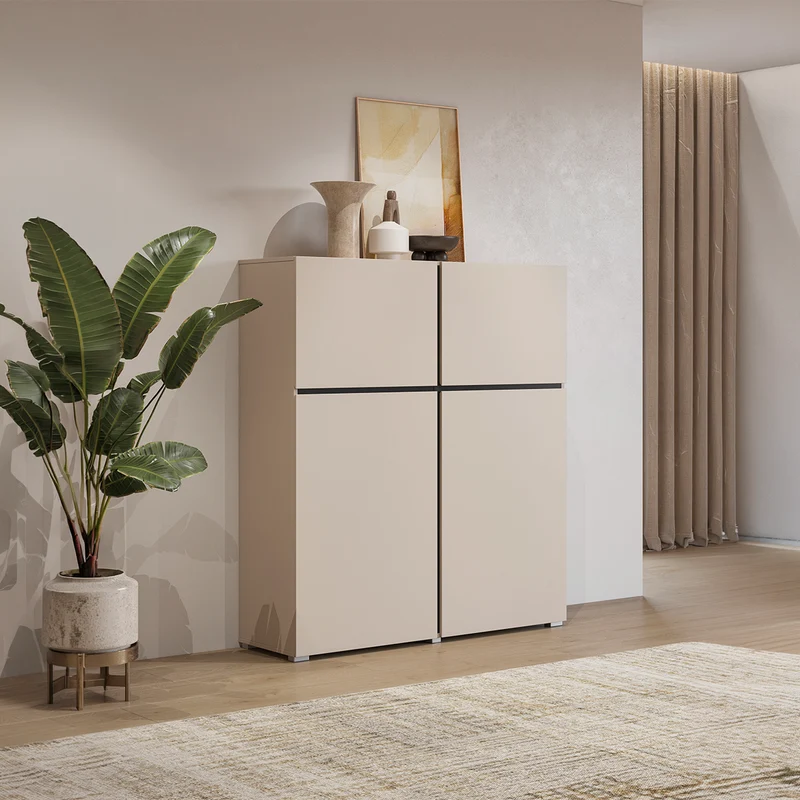 Buffet haut 4 portes Lilia Cachemire