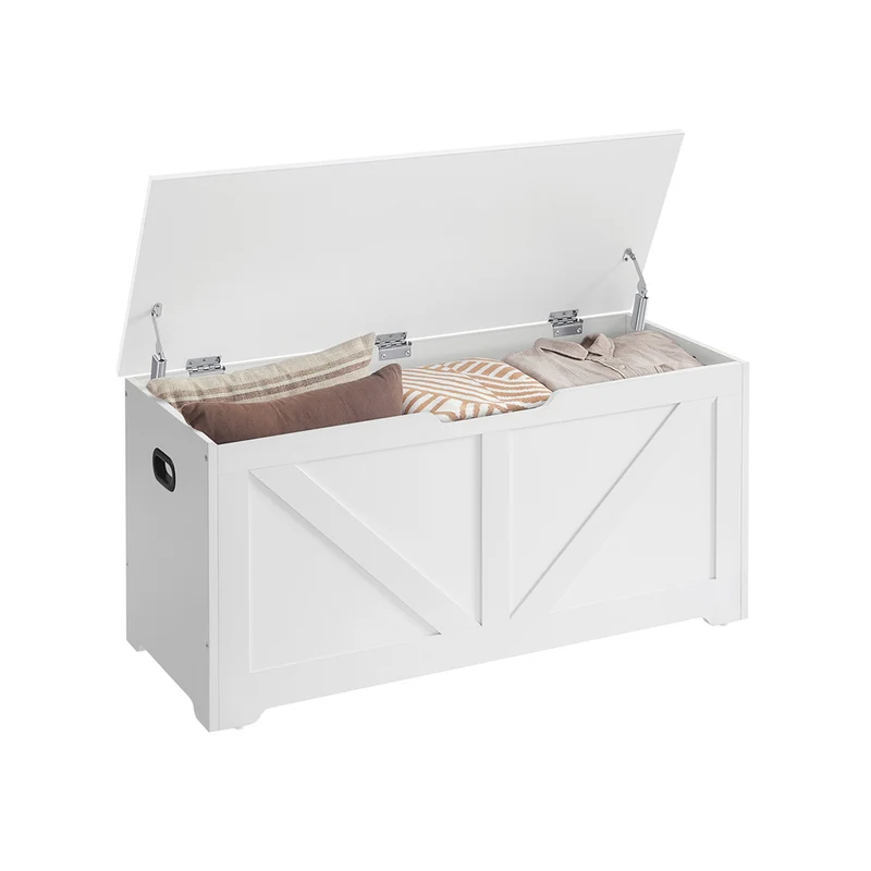 Coffre de rangement avec 2 charnières de sécurité