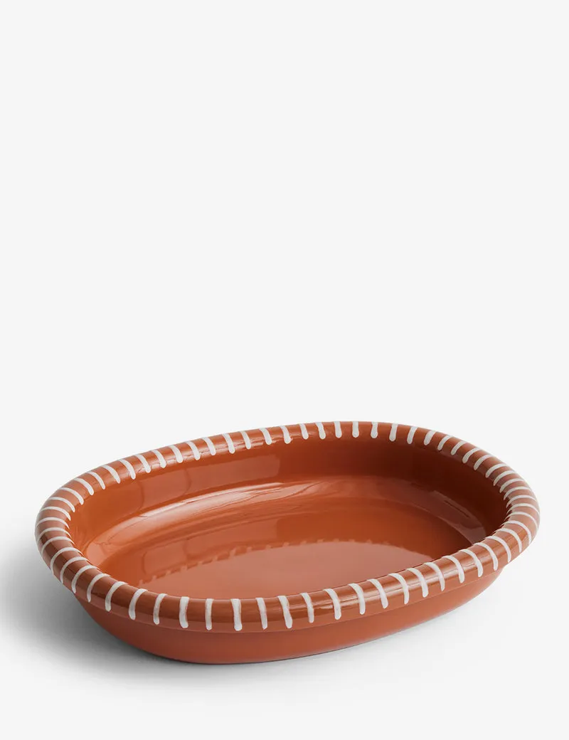 Plato ovalado Barro L