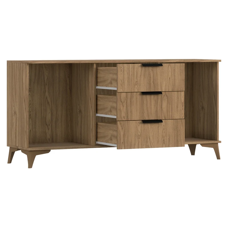 Buffet 2 portes 3 tiroirs Esteban Bois
