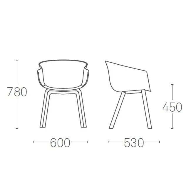Chaise Ondaretta - Bai Wood