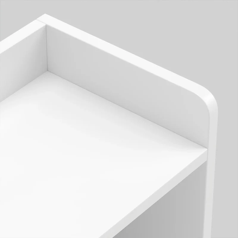 Bathroom Wall Cabinet, Open & Hidden Storage, White