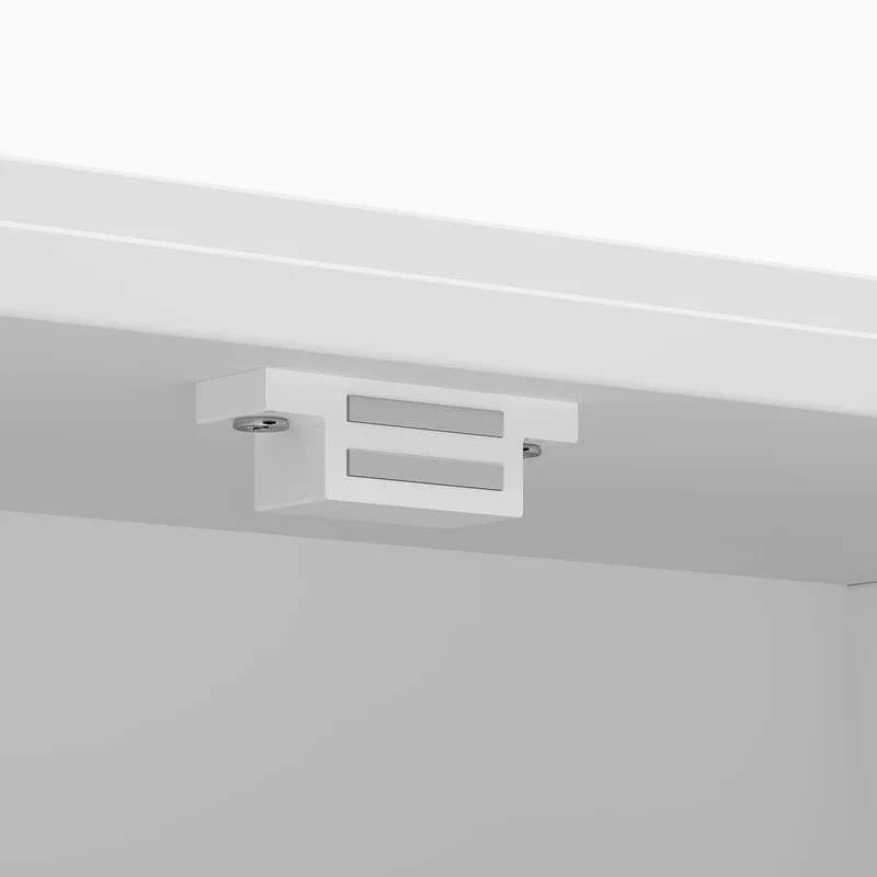 Bathroom Wall Cabinet, Open & Hidden Storage, White
