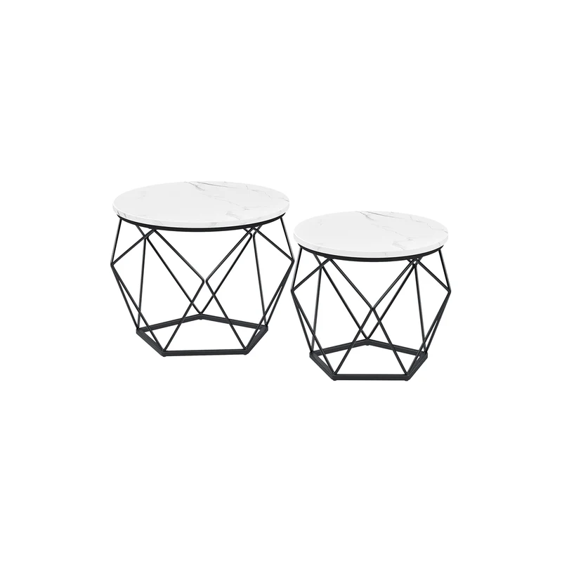 Table basse ronde plateau amovible