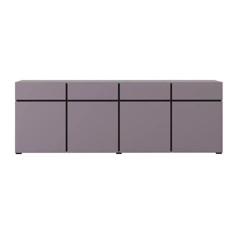 Buffet 4 portes 4 tiroirs Lilia Violet